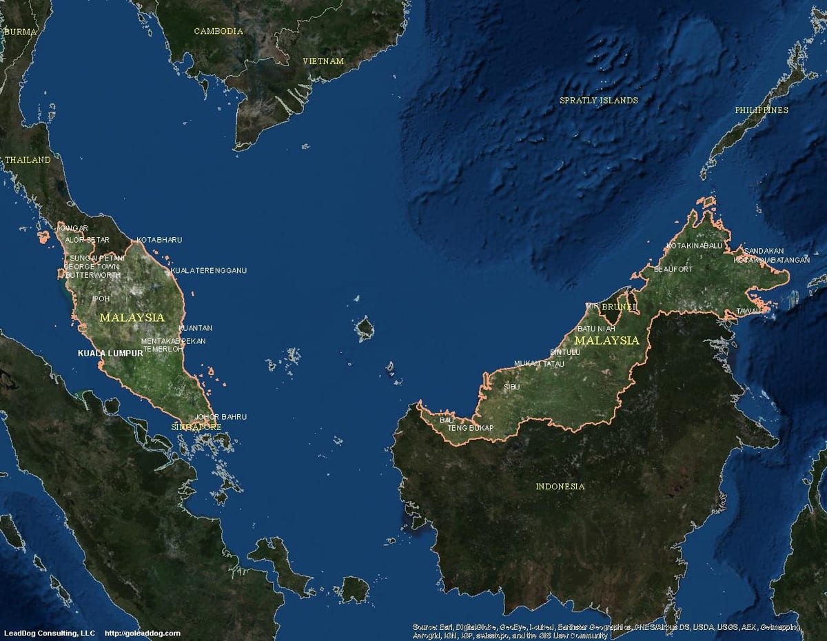 mapa ng mga live na mapa ng malaysia