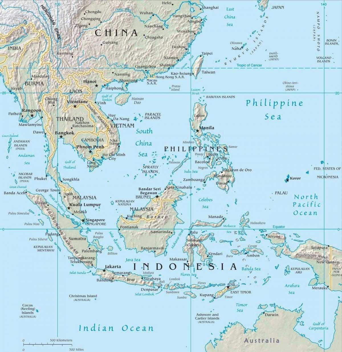 mapa ng malaysia sa asya