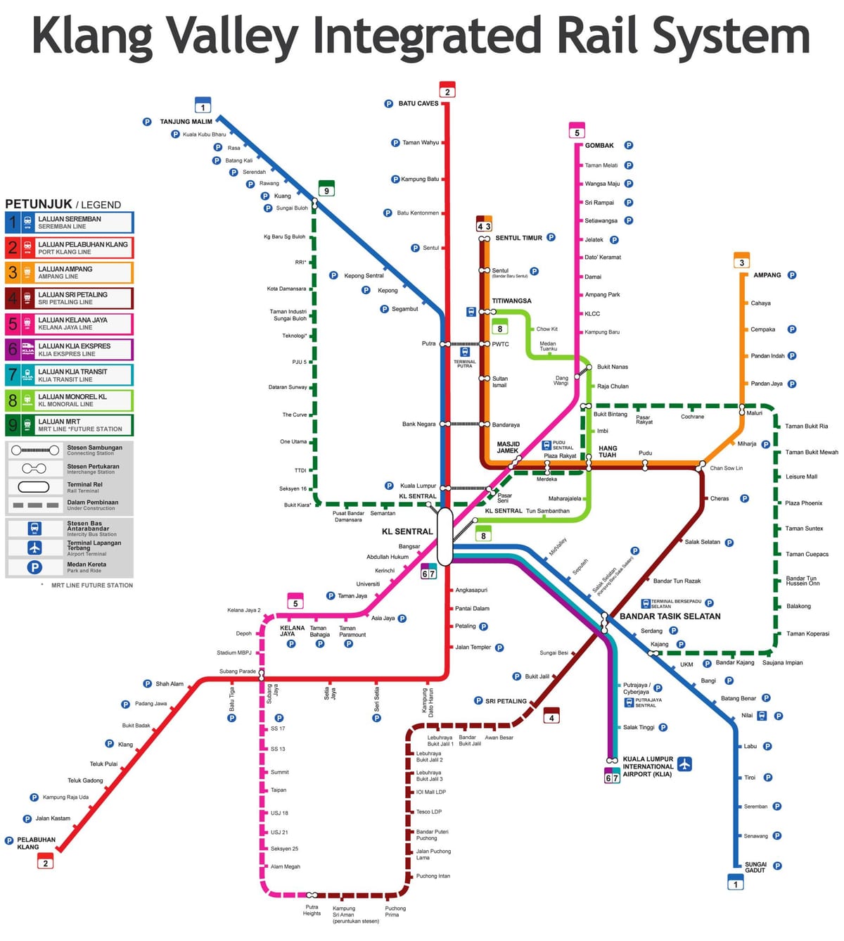 transit mapa ng malaysia