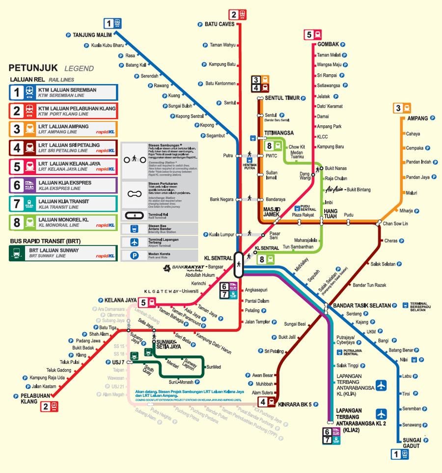 malaysia mrt mapa 2016