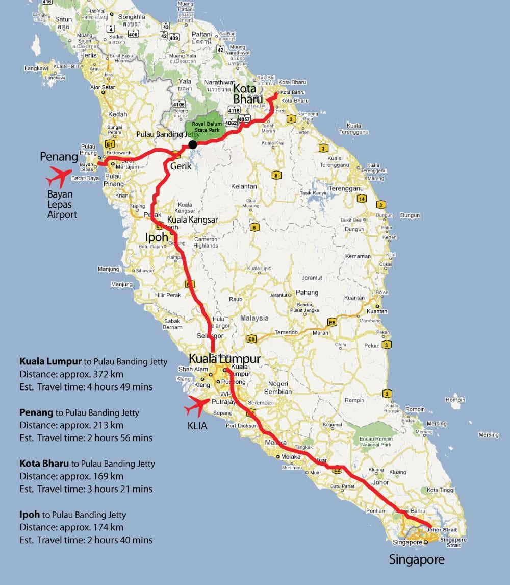 hilagang malaysia mapa
