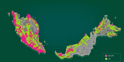 Malaysia coverage mapa