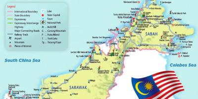 Mapa ng silangang malaysia