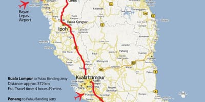 Ipoh sa malaysia mapa