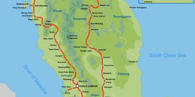 Ktm mapa ang ruta ng malaysia