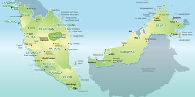Mapa ng malaysia bundok