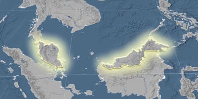 Mapa ng malaysia elevation 