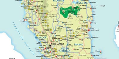 Malaysia mapa ng kalsada at highway-alis