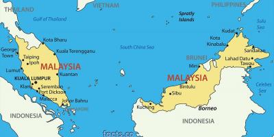 Isang mapa ng malaysia