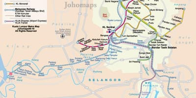 Malaysia mapa ng subway