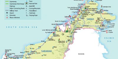 Mapa ng malaysia pambansang parke