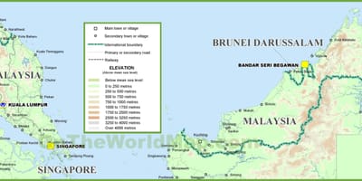 Malaysia heograpiya mapa