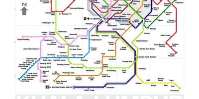 Mrt line 3 mga ruta sa mapa ng malaysia